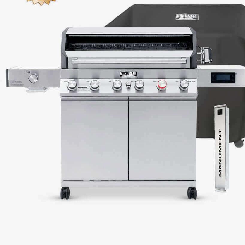 Monument Grills Denali 605Pro Stainless Smart Gas Grill 6 Burners  Liquid Propane Gas 605Pro