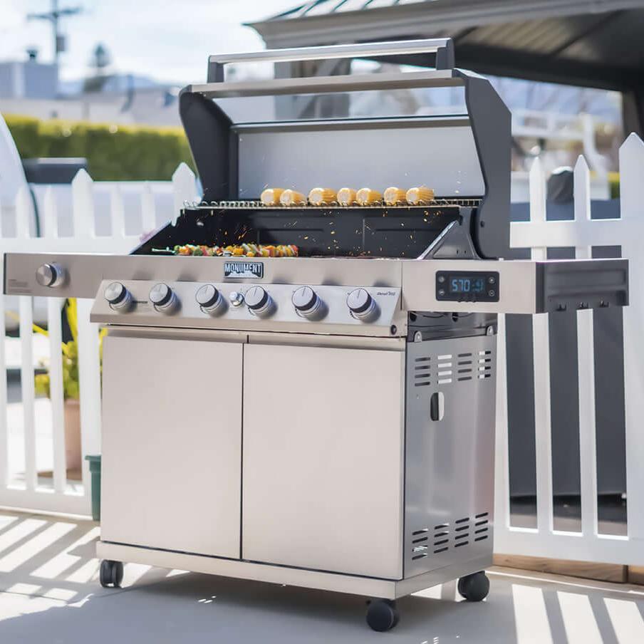 Monument Grills Denali 605 Stainless Smart Gas Grill 6 Burners Propane & Natural Gas