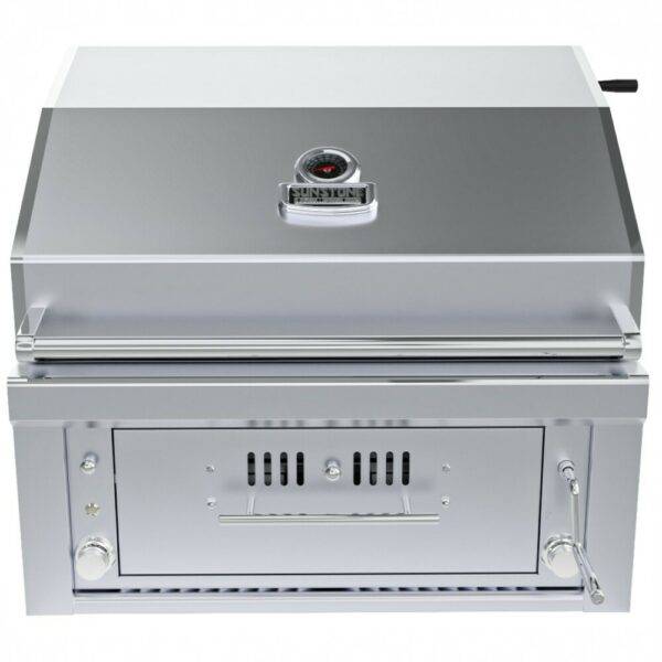 Sunstone Series 30” Gas Burners Hybrid Single Zone Charcoal/Wood Burning w/Infra-Red Burner Grill – SUNCHZ30