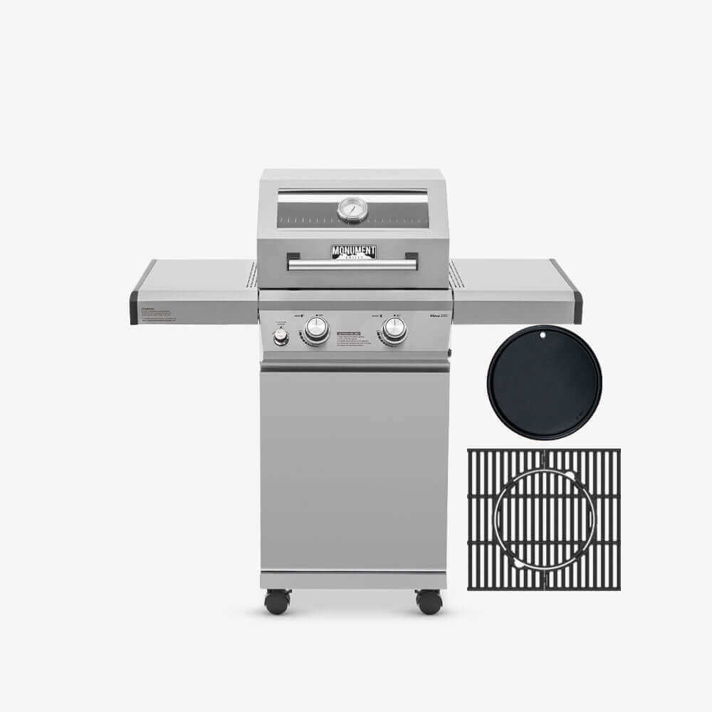 Monument Grills Mesa 200  Stainless Gas Grill 2-Burner Liquid Propane Gas