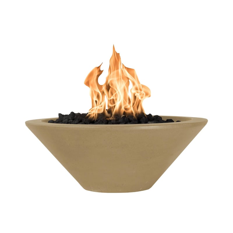 Top Fires by The Outdoor Plus Cazo 24-Inch Natural Gas Fire Bowl - Match Light