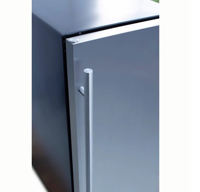 True Flame - 15" Outdoor Rated Fridge w/Stainless Door - TF-RFR-15S