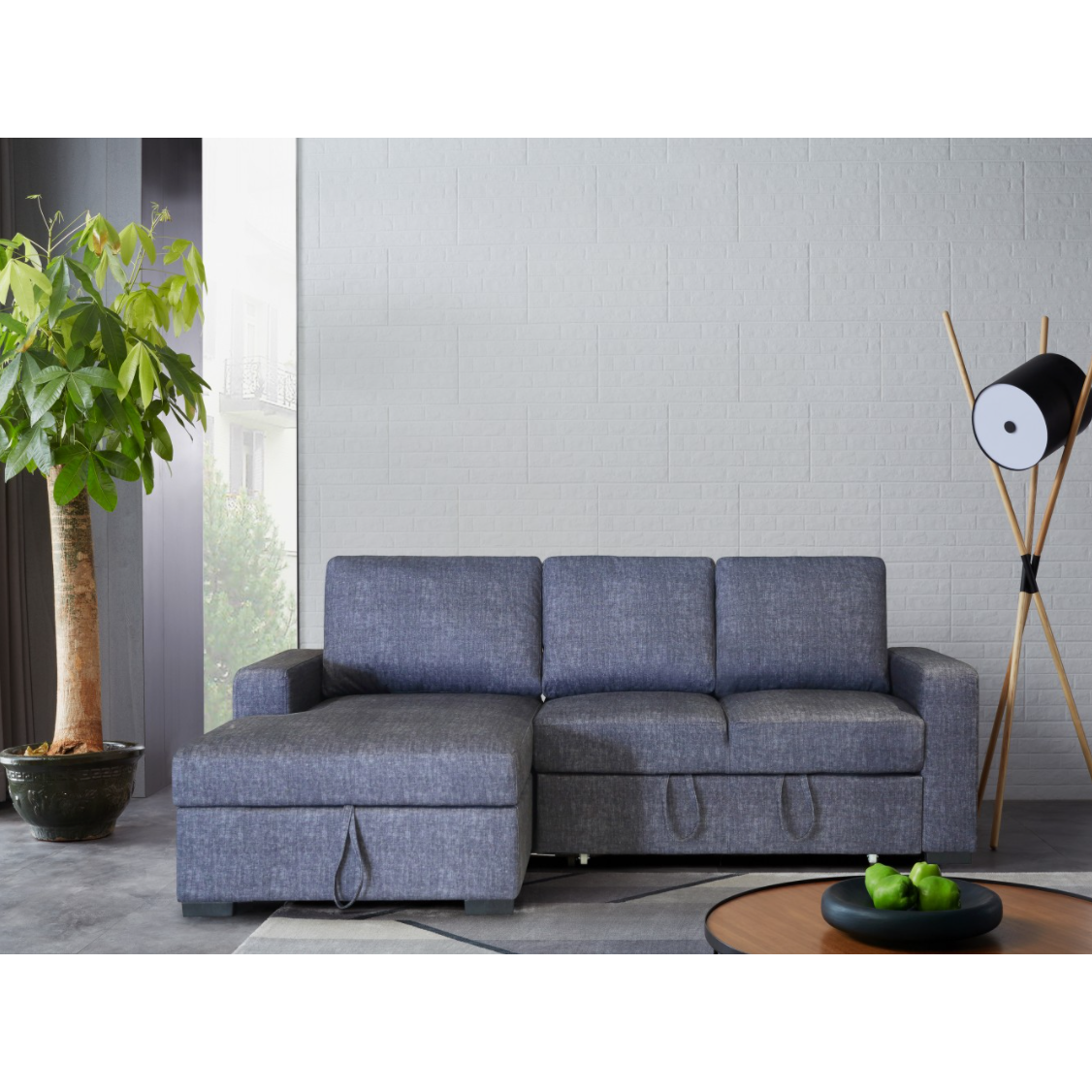 Whiteline Modern Living - Elga Sectional SL1708F-DGRY