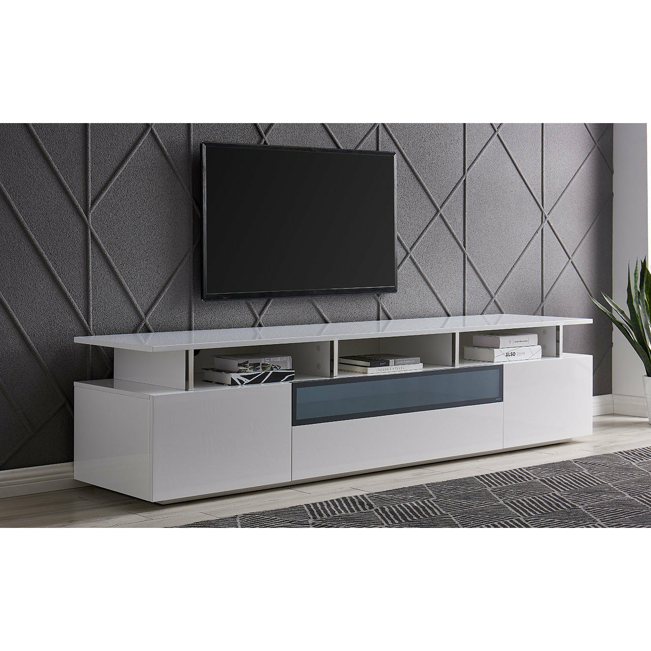 Whiteline Modern Living - Taylor TV Unit EC1398-WHT