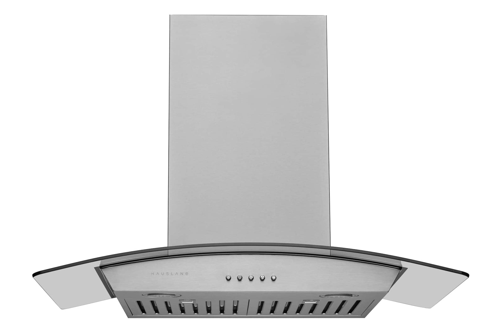 Hauslane 30-Inch Wall Mount Range Hood with Tempered Glass in Stainless Steel (WM-630SS-30)