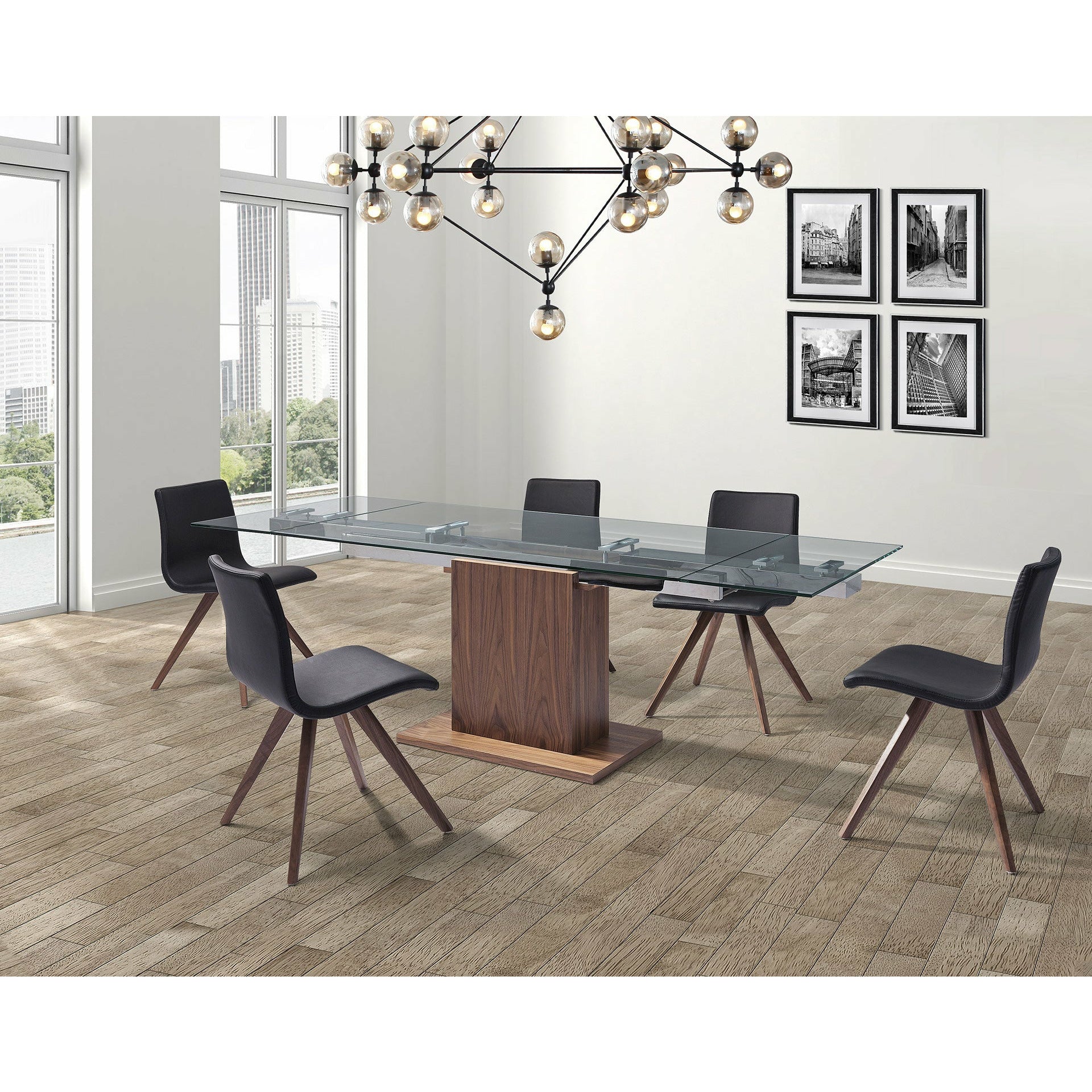 Whiteline Modern Living - Pilastro Extendable Dining Table DT1275-WLT