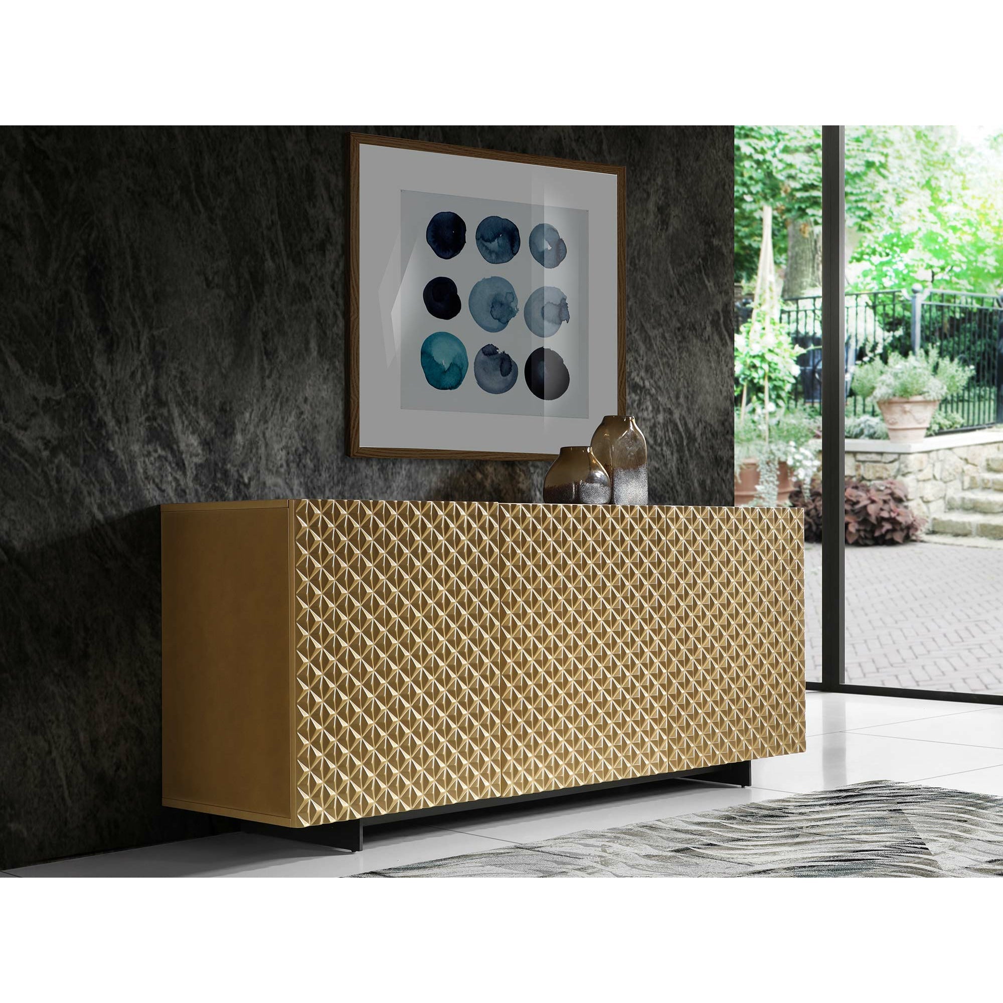 Whiteline Modern Living - Harper Buffet SB1643-GLD