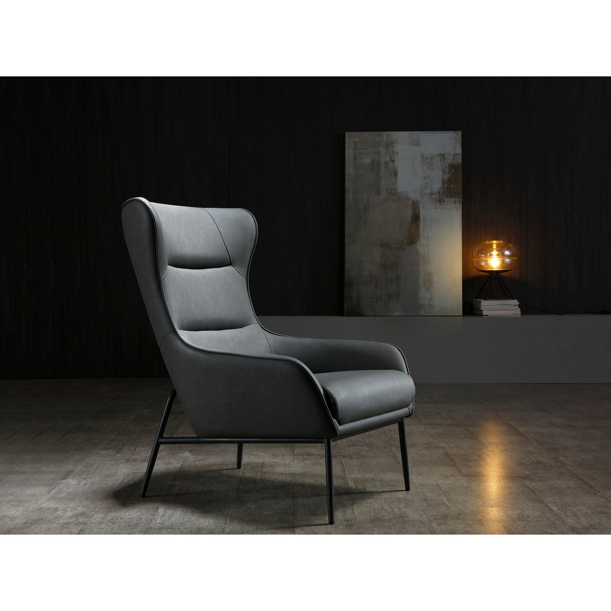 Whiteline Modern Living - Wyatt Leisure Chair CH1707P-DGRY