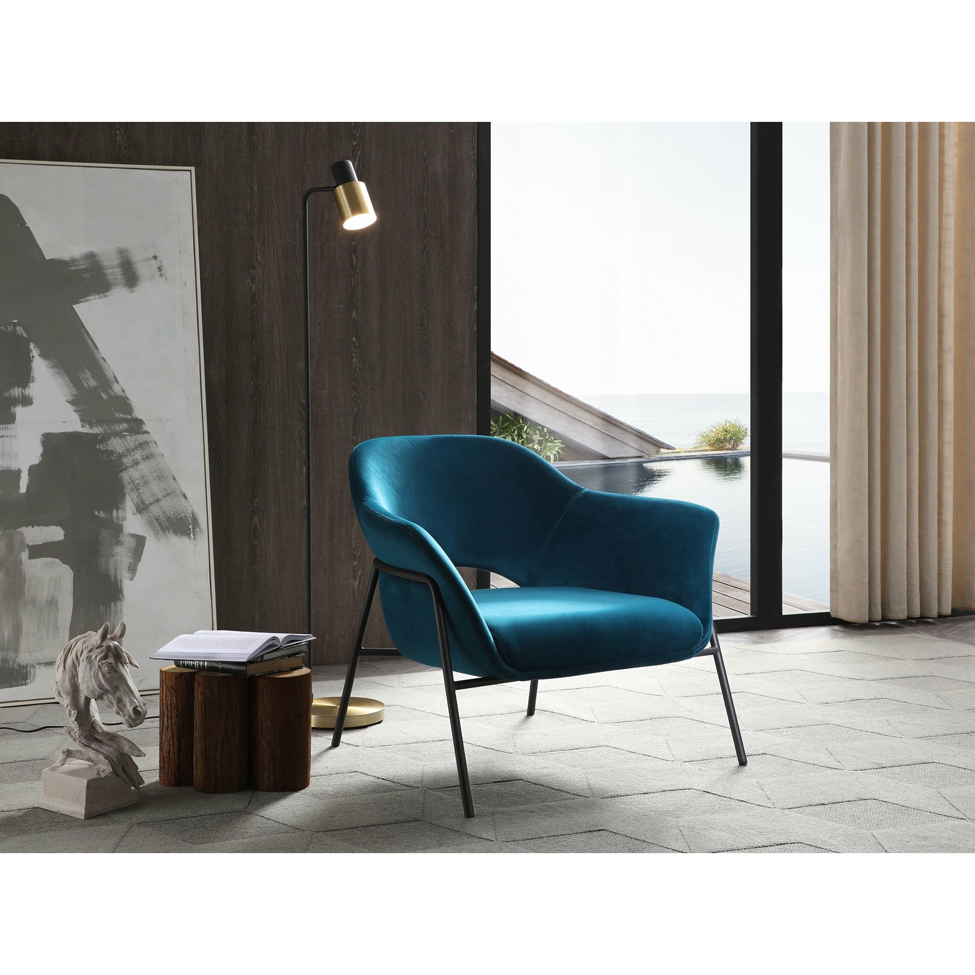 Whiteline Modern Living - Karla Leisure Chair CH1702F-BLU