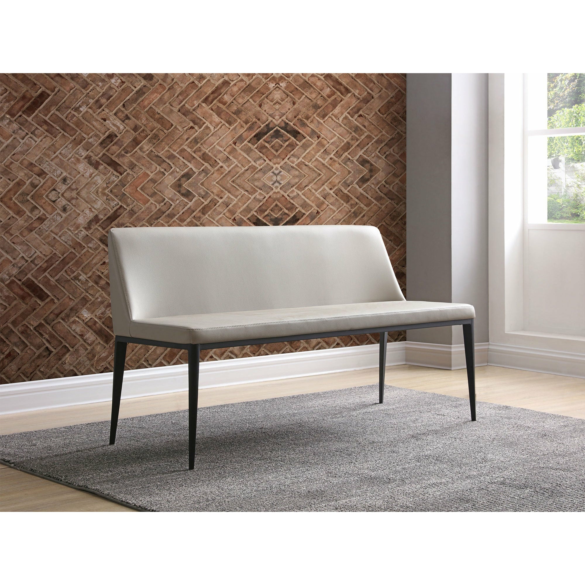 Whiteline Modern Living - Carrie Bench BN1479-LGRY