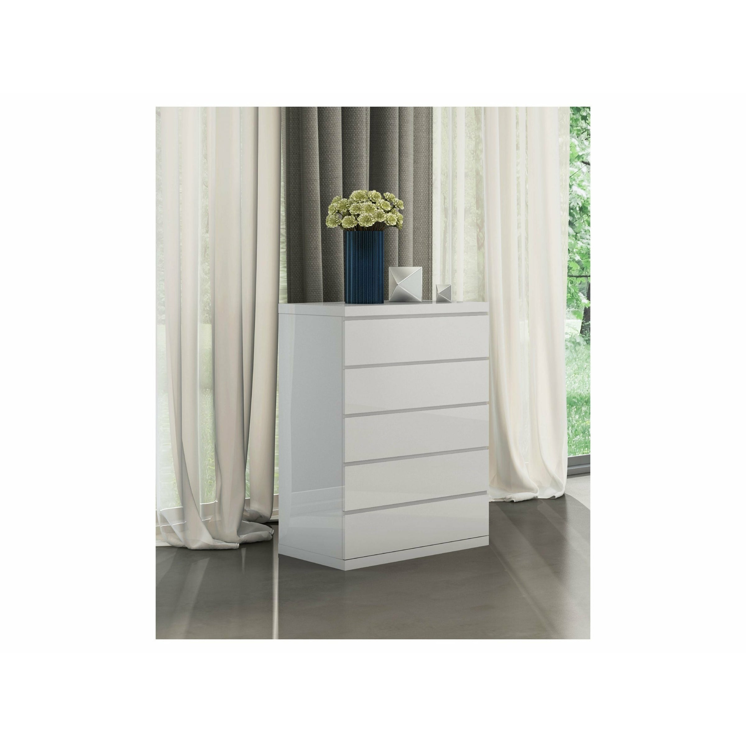 Whiteline Modern Living - Anna Chest of Drawers Mods CD1207-WHT