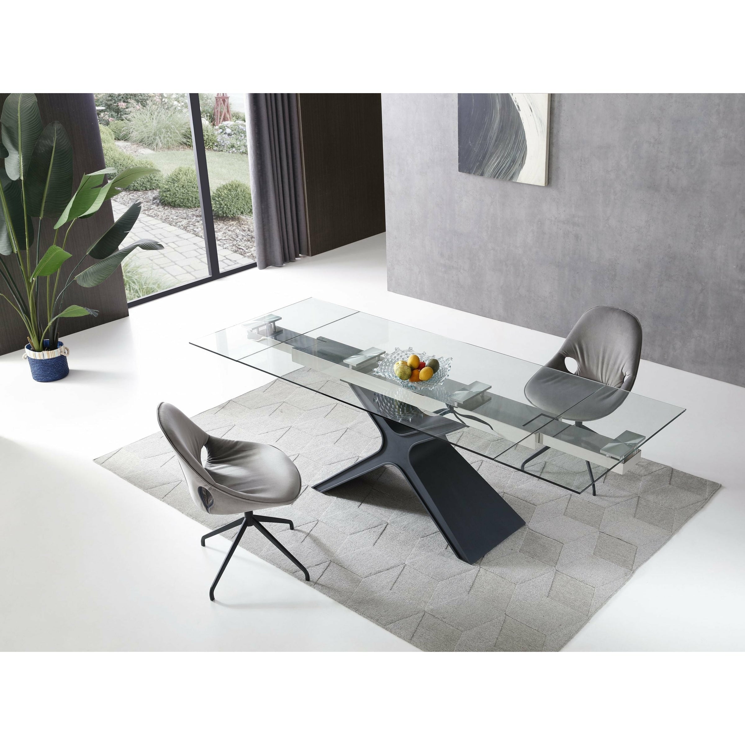 Whiteline Modern Living - West Extendable Dining Table DT1716-BLK