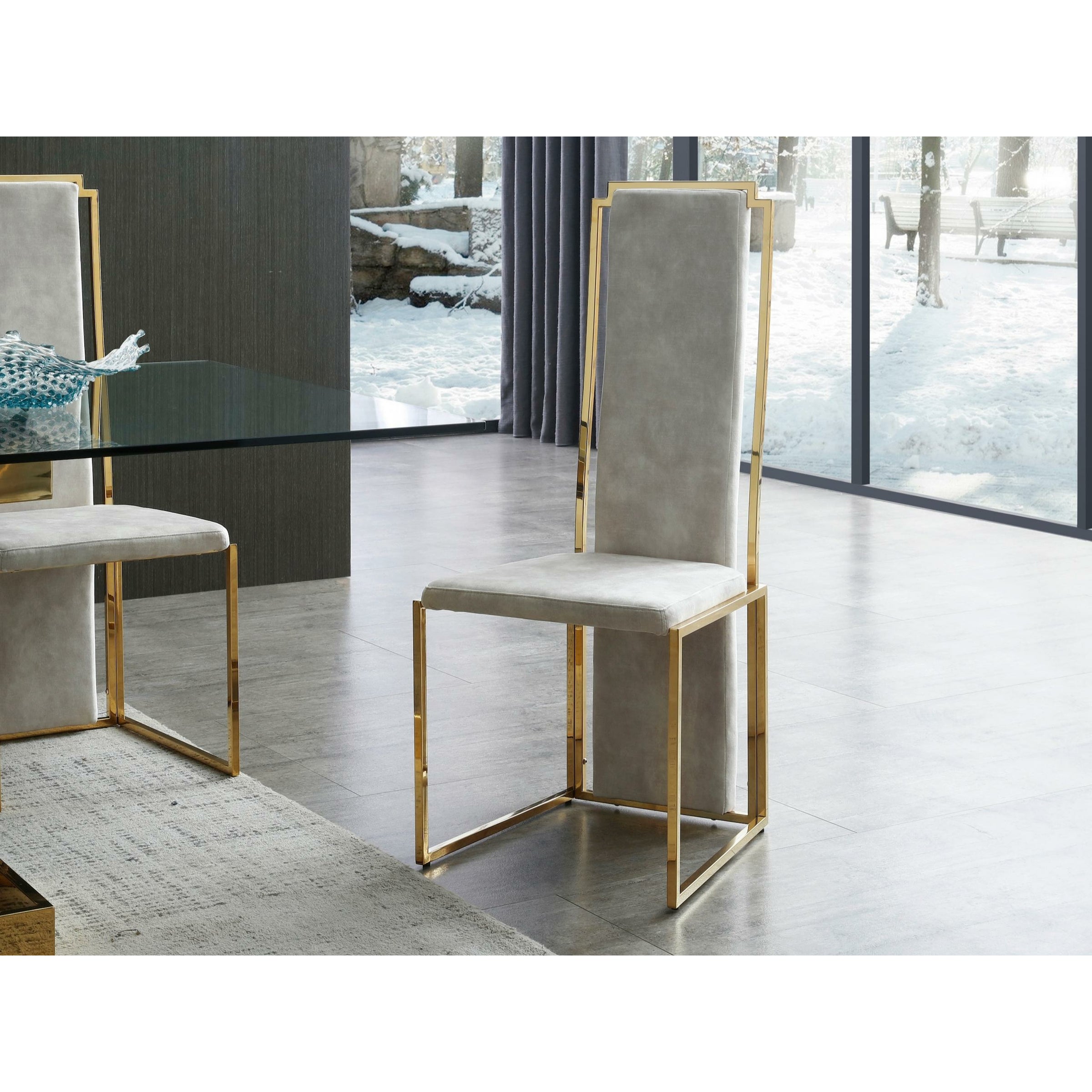 Whiteline Modern Living - Sumo Dining Chair DC1658F-BEI