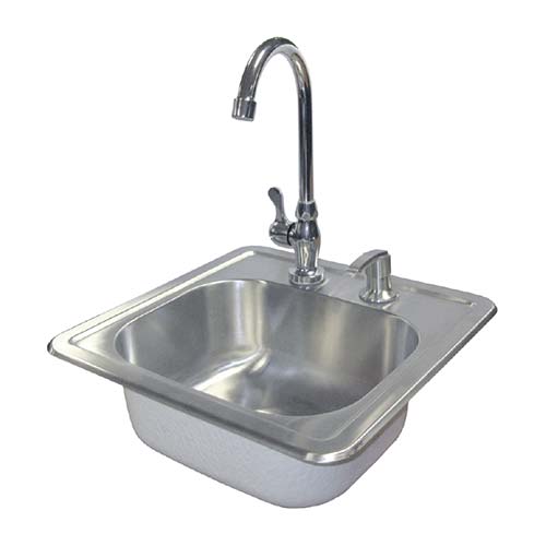 Cal Flame Stainless Steel Sink with Faucet & Soap Dispenser BBQ11963