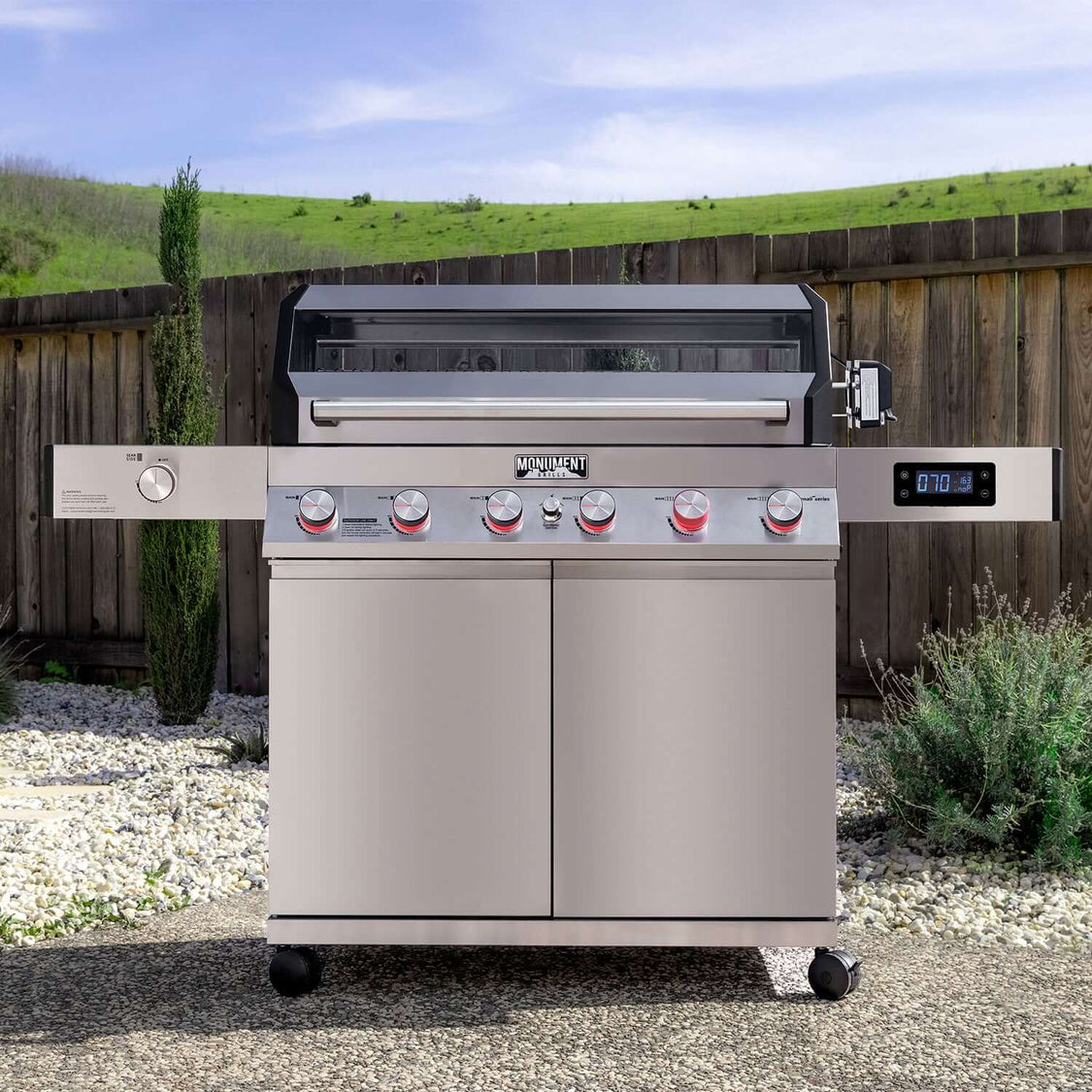 Monument Grills Denali 605Pro Stainless Smart Gas Grill 6 Burners  Liquid Propane Gas 605Pro