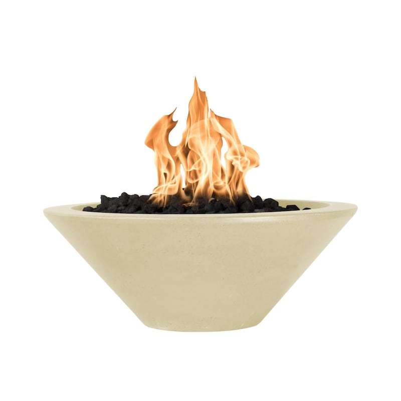 Top Fires by The Outdoor Plus Cazo 24-Inch Natural Gas Fire Bowl - Match Light