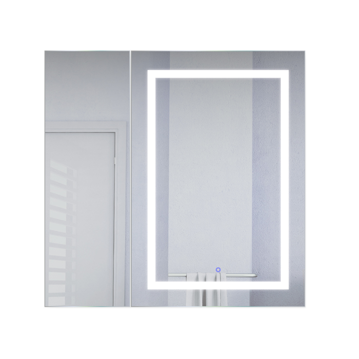 Krugg Svange 3636R 36″ X 36″ LED Bi-View Medicine Cabinet w/Dimmer & Defogger