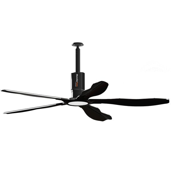 Schwank MonsterFans Style Series MF-ST07-BK 7' Black Commercial Ceiling Fan with Key Pad Controls