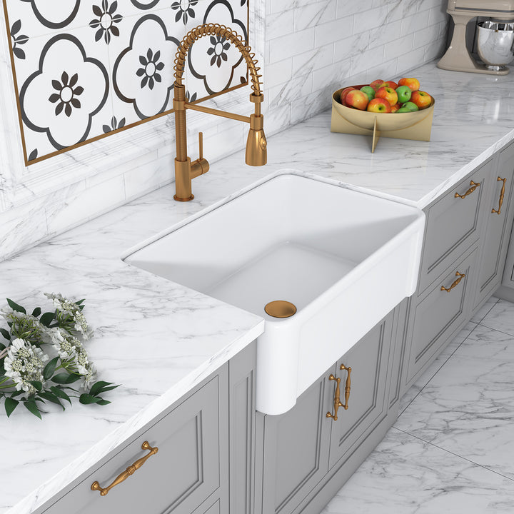 Altair Ancona Ceramic 30" Farmhouse Sink 231030-KS