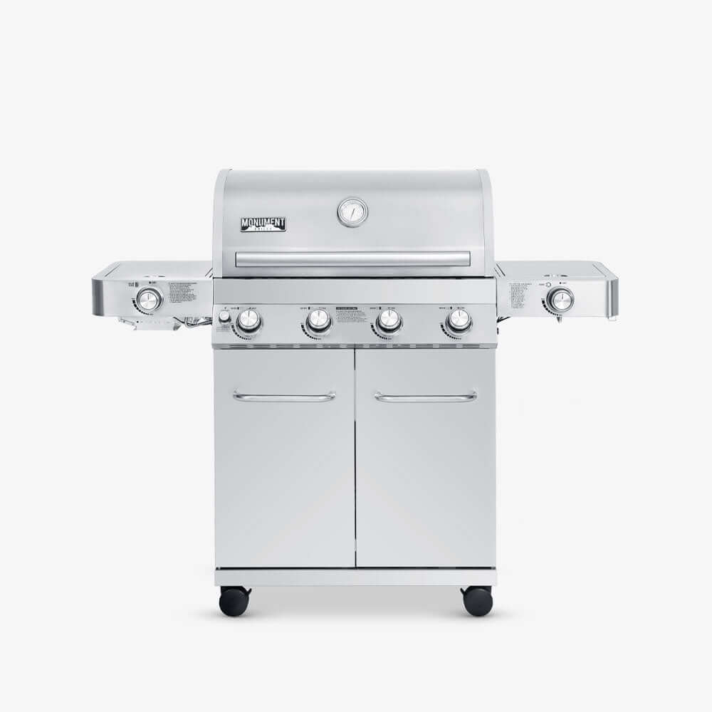 Monument Grills 24367  Stainless Infrared Gas Grill 4 Burners  Liquid Propane Gas