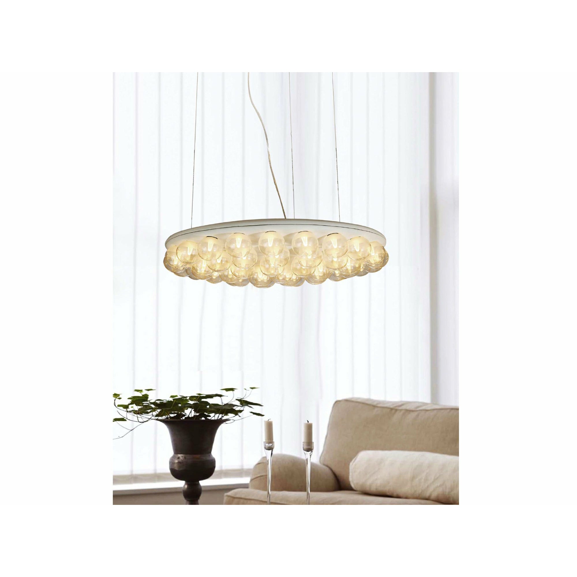 Whiteline Modern Living - Ruby Pendant Lamp PL1509-WHT