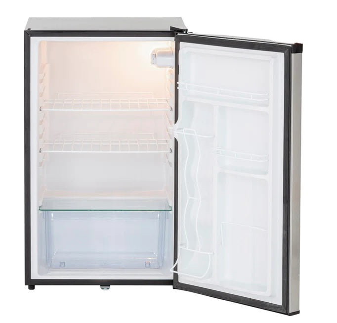 True Flame - 24" 5.3c Outdoor Rated Fridge Left to Right Opening - TF-RFR-24S