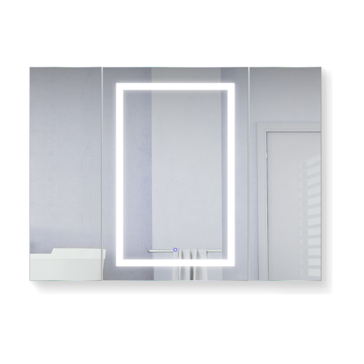 Krugg Svange 4836LLR 48″ X 36″ LED Medicine Cabinet w/Dimmer & Defogger