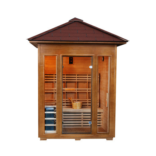 SunRay Waverly 3-Person Outdoor Traditional Sauna HL300D2