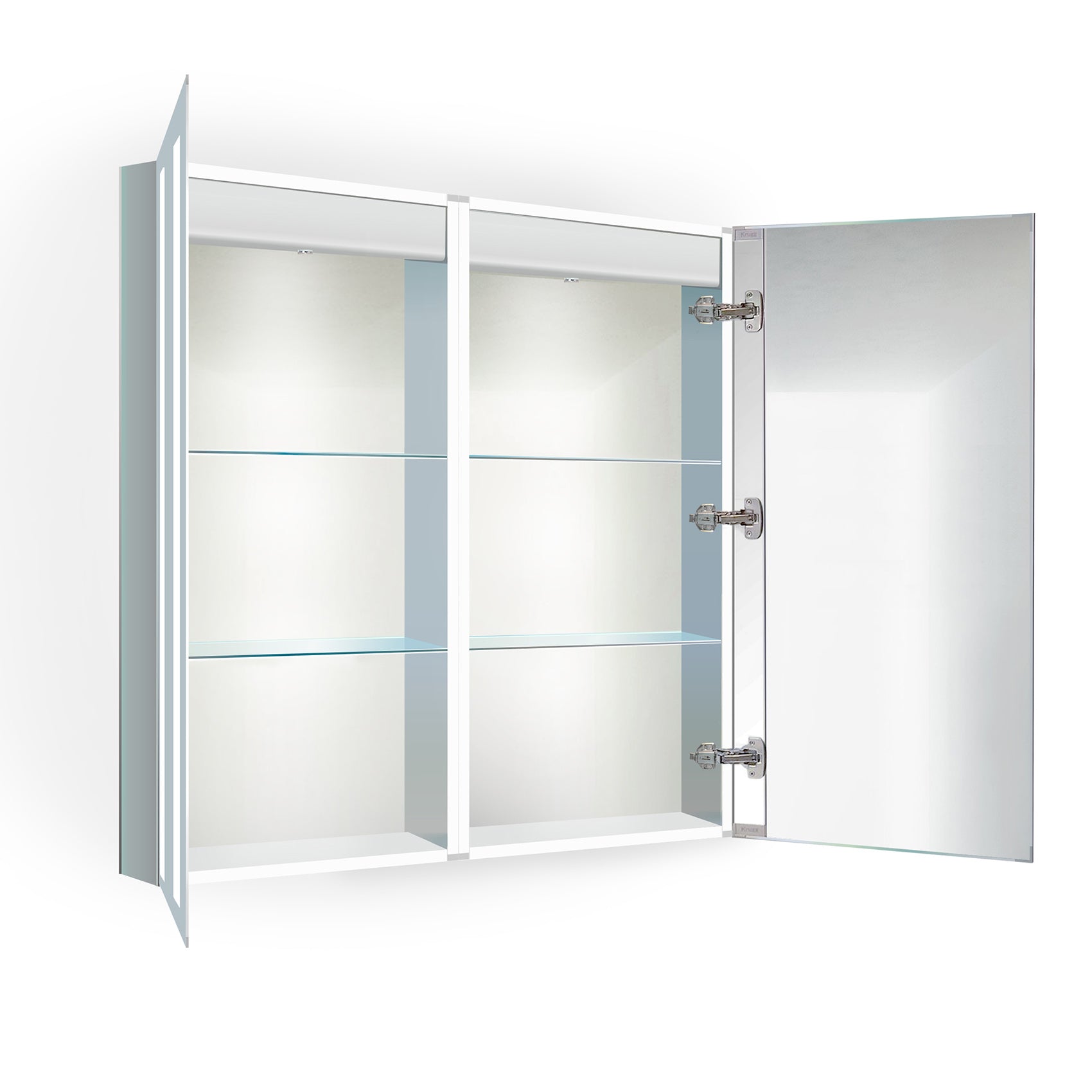 Krugg Kinetic 30″ x 30″ LED Medicine Cabinet w/Dimmer & Defogger