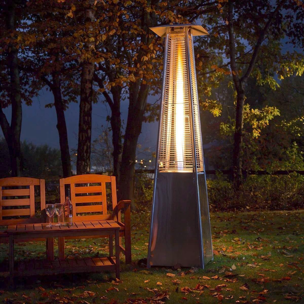 RADtec Allure Series 89-Inch 41,000 BTU Propane Gas Tower Flame Patio Heater TF-WBG