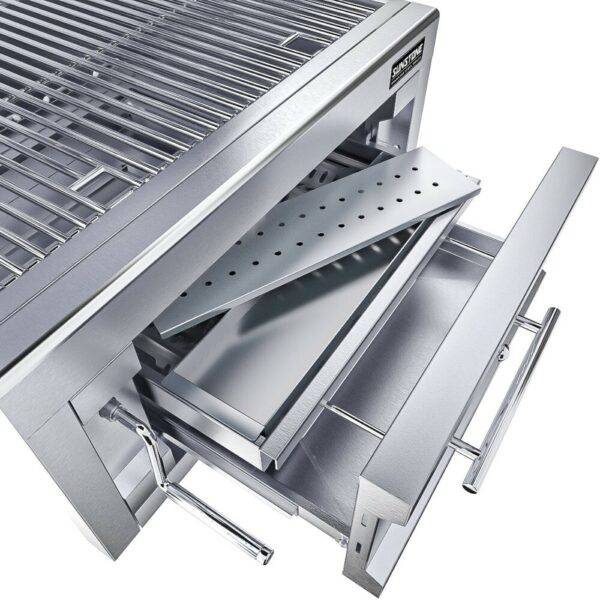 Sunstone Series 28″ Single Zone 304 Stainless Steel Charcoal Grill – SUNCHDZ28