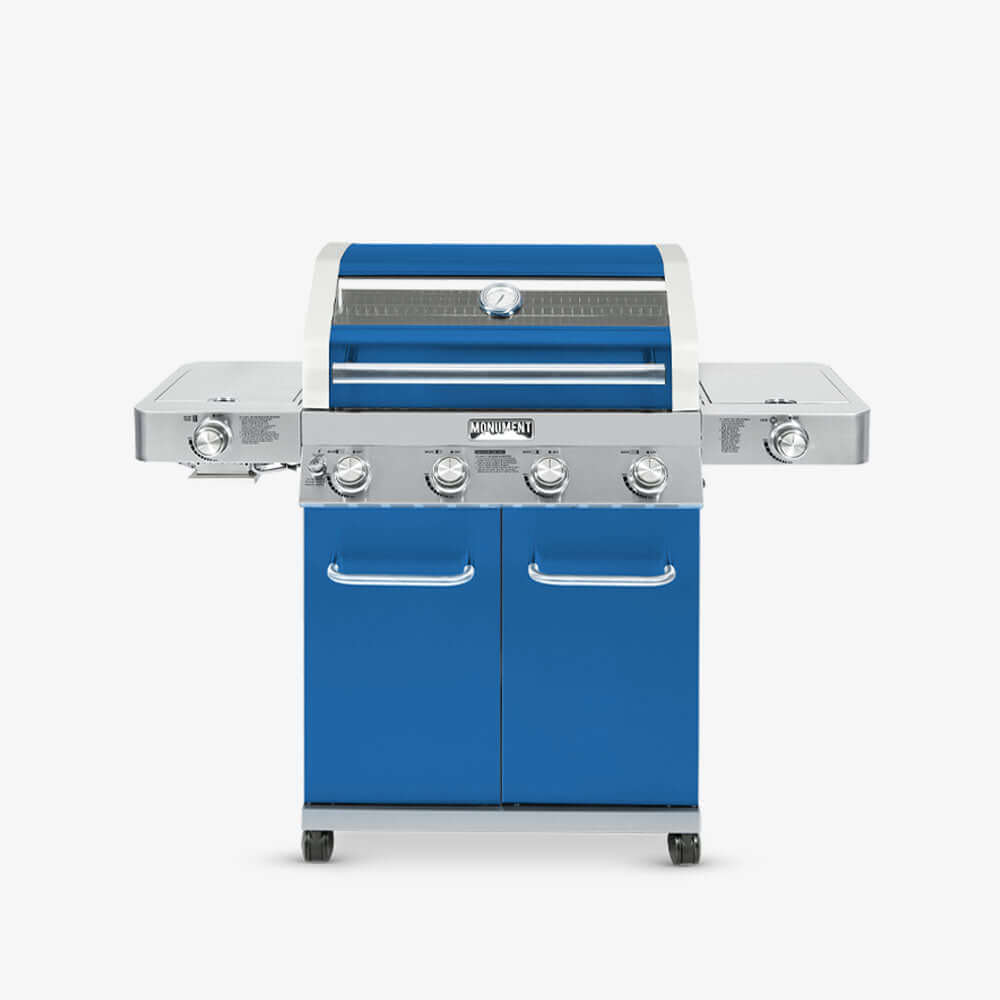 Monument Grills 35633  Colorful Infrared Gas Grill 4 Burners  Liquid Propane Gas