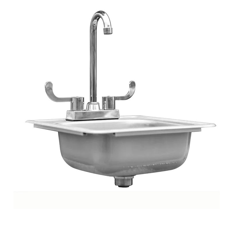 True Flame - 15X15" Drop-In Sink - TF-NK-15D