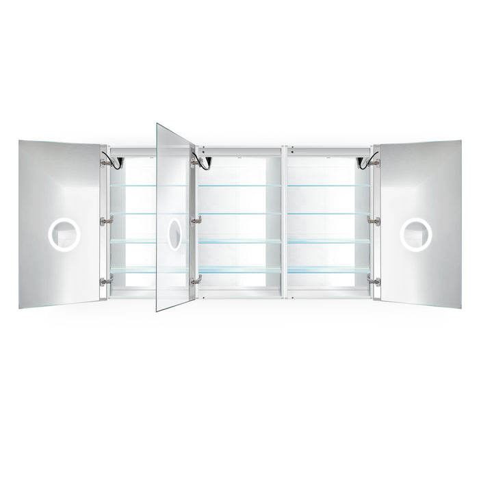 Krugg Svange 72″ X 42″ LED Medicine Cabinet w/Dimmer & Defogger 7242TLLR