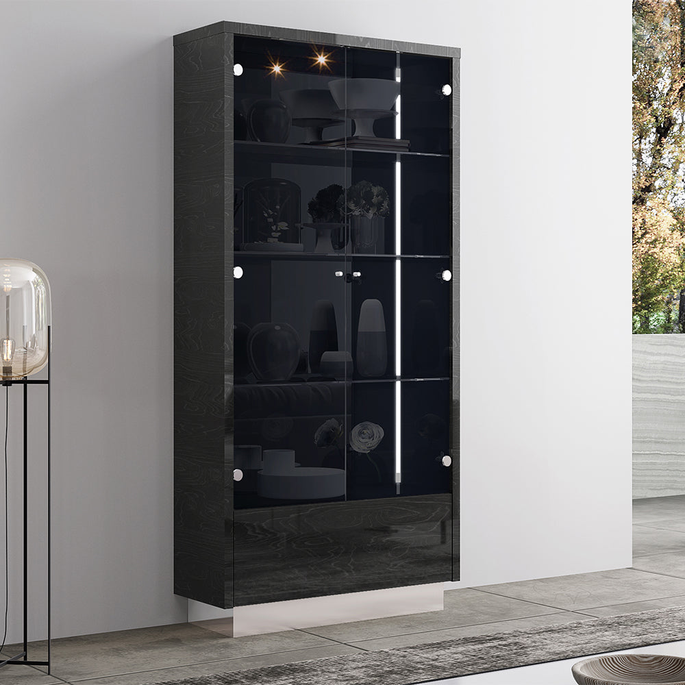 Whiteline Modern Living - Los Angeles Vitrine CB1673-GRY