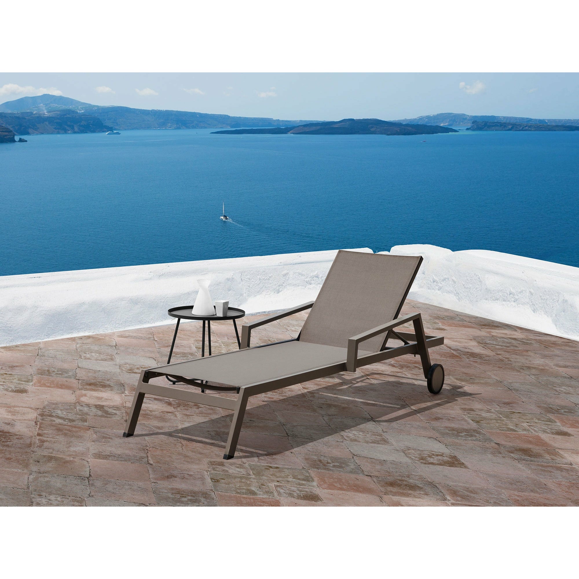 Whiteline Modern Living - Bondi Outdoor Chaise CL1534-TAU