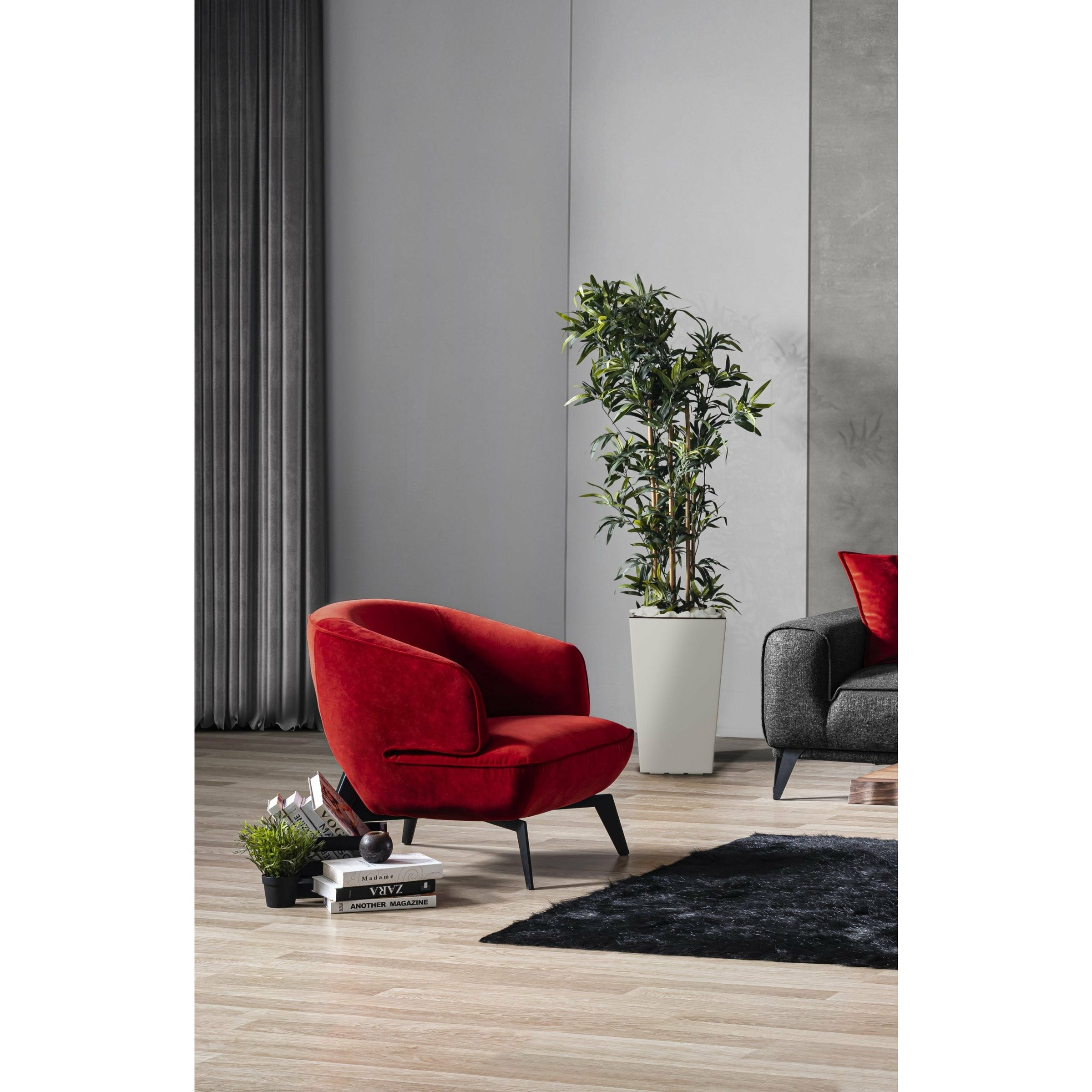 Whiteline Modern Living - Mersin Accent Chair CH1756F-RED