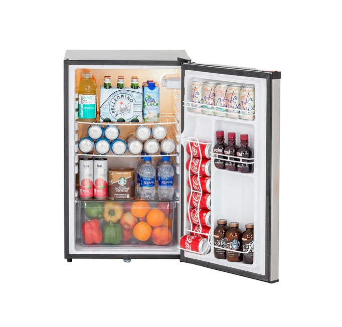 True Flame - 24" 5.3c Outdoor Rated Fridge Left to Right Opening - TF-RFR-24S