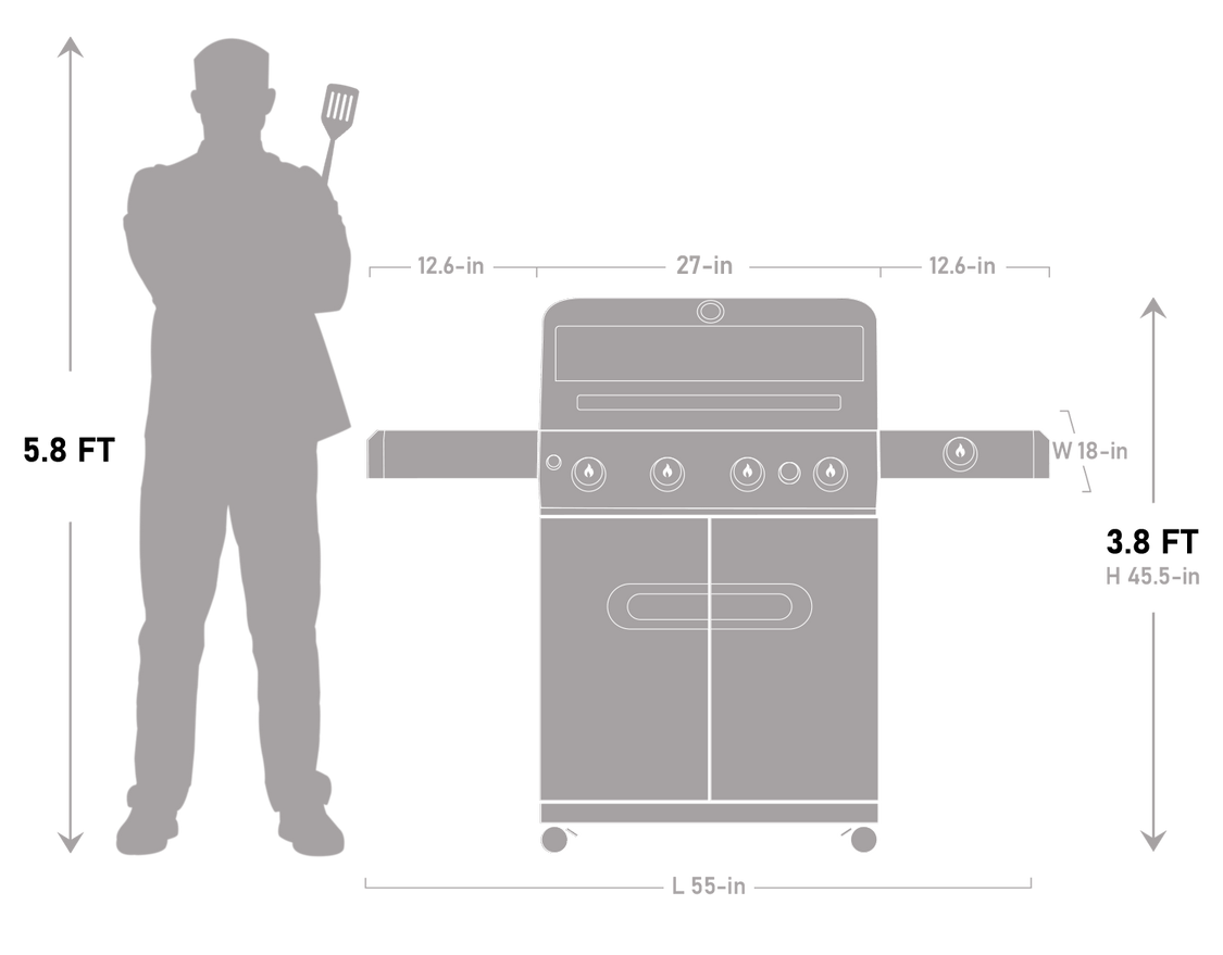 Monument Grills Mesa 415BZ  Stainless Gas Grill