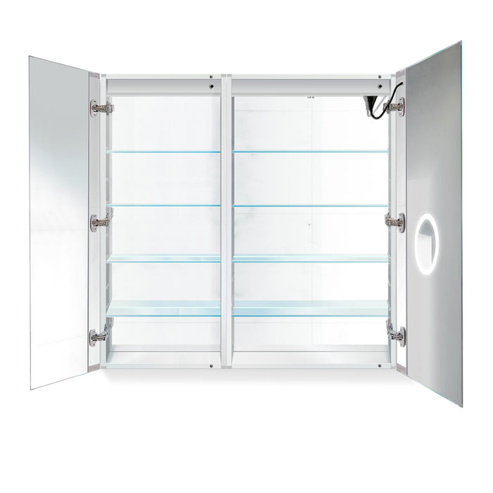 Krugg Svange 4242R 42″ X 42″ LED Medicine Cabinet w/Dimmer & Defogger