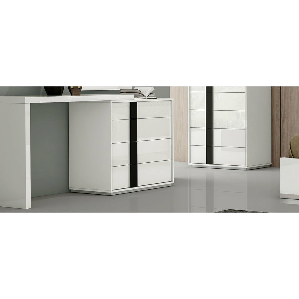 Whiteline Modern Living - Kimberly Single Dresser DR1617S-WHT/BLK