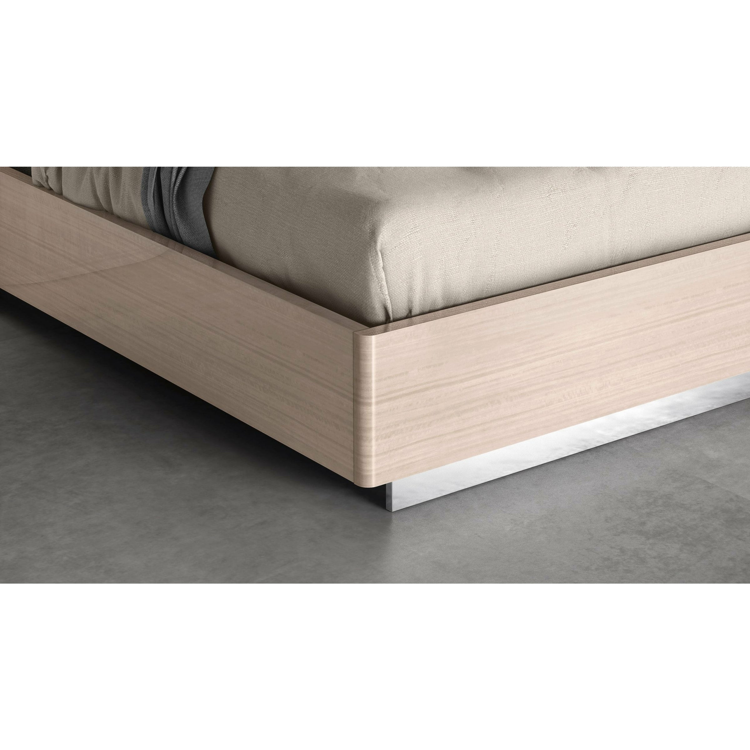 Whiteline Modern Living - Waves Bed King BK1753-BEI/BEI