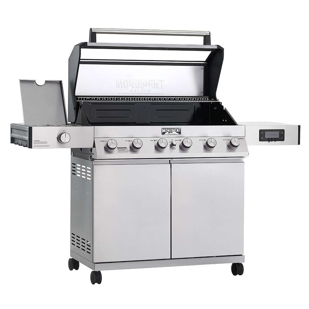 Monument Grills Denali 605 Stainless Smart Gas Grill 6 Burners Propane & Natural Gas