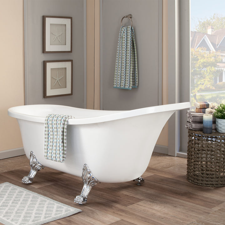 Altair Geneva Clawfoot Soaking Acrylic Bathtub