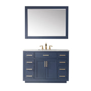 Altair Ivy 48" Single Bathroom Vanity Set with Carrara White Marble Countertop