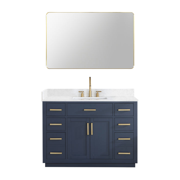 Altair Gavino 48" Single Bathroom Vanity with Composite Stone Countertop 557048-RB-GW