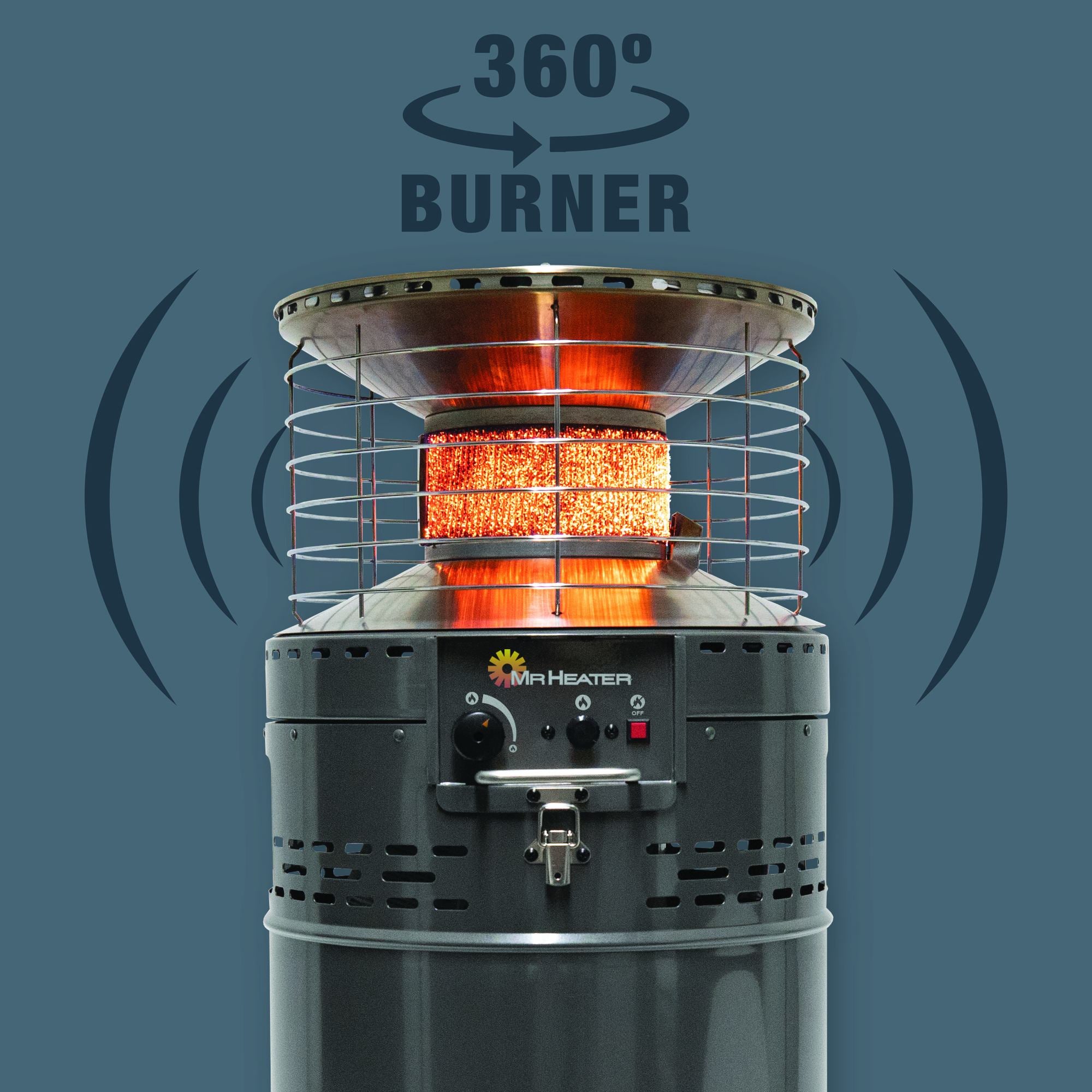 Mr. Heater, Low Profile Propane Heater, Heat Type Radiant, Heat Output 30000 Btu/hour, Heating Capability 1200 ft², Model# F240205