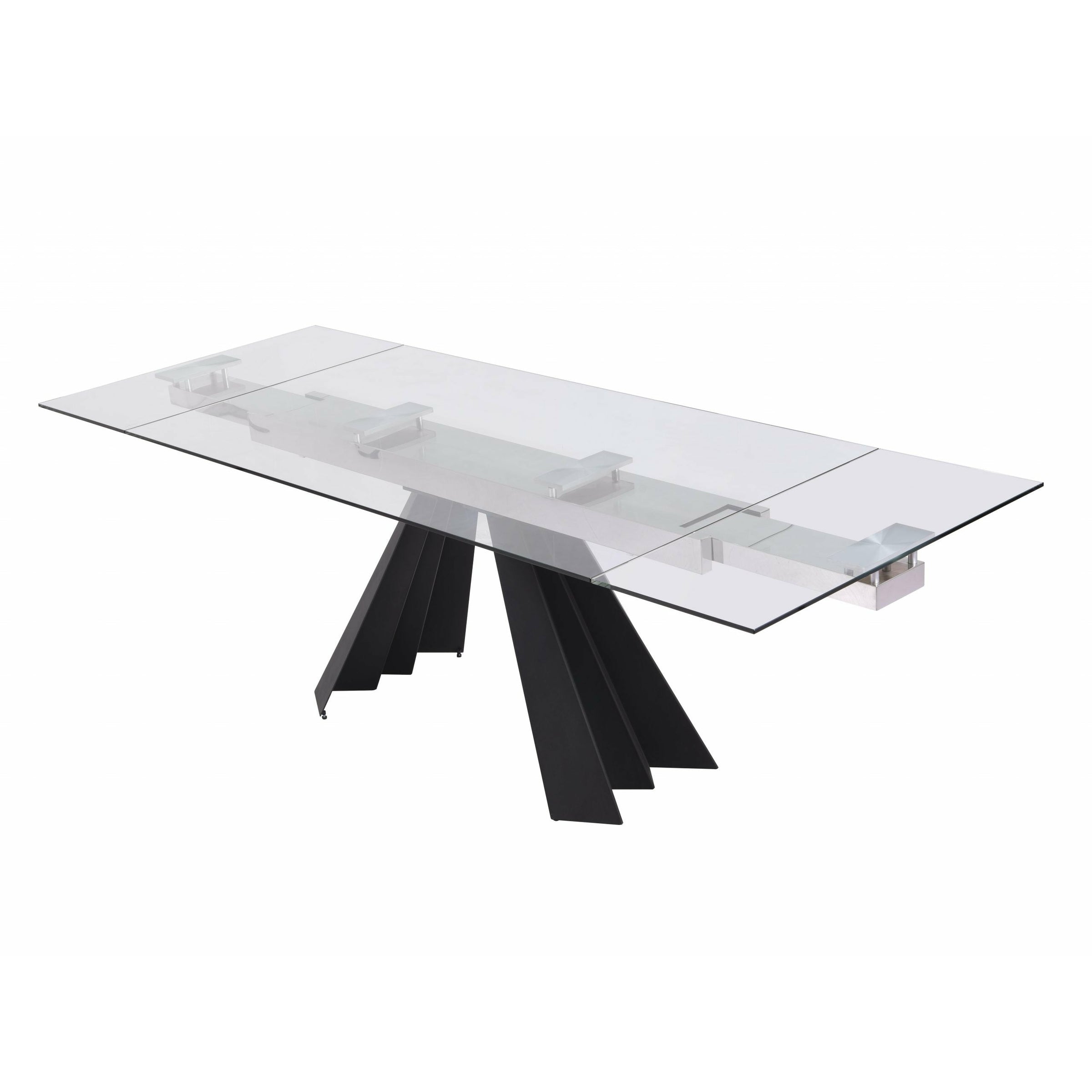 Whiteline Modern Living - Chicago Extendable Dining Table DT1717-BLK