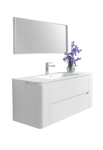 Ancerre Designs Gwyneth Bathroom Vanity With Solid Surface Top Cabinet Set Collection