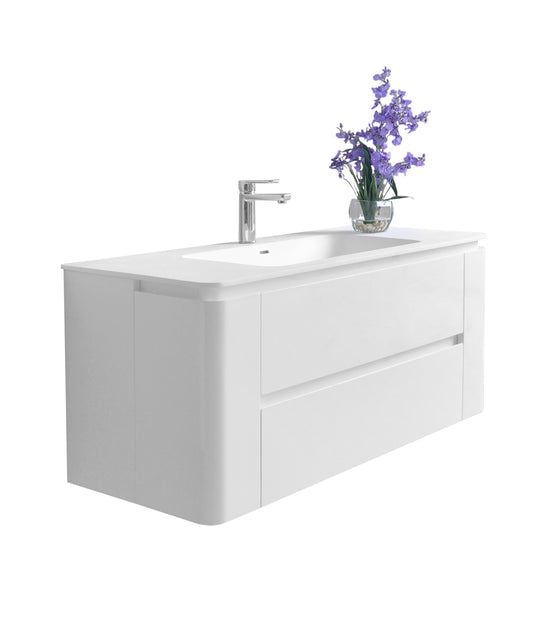 Ancerre Designs Gwyneth Bathroom Vanity With Solid Surface Top Cabinet Set Collection